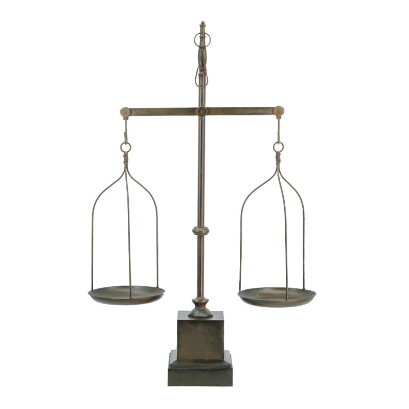 Artekko Artekko Scale Καφέ Μεταλλική Διακοσμητική Επιτραπέζια Ζυγαριά (124x50.8x24.7)cm 49670