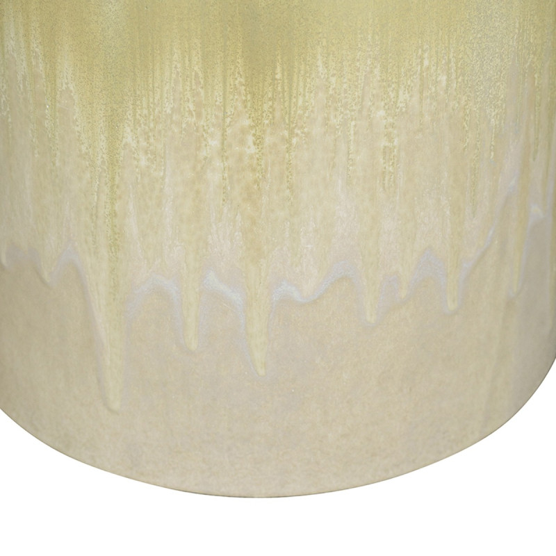 Artekko Artekko Metro Μπεζ Κεραμικό Τραπέζι Βοηθητικό Σκαμπό (34.9x34.9x45.7)cm 60085