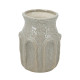 Artekko Artekko Akali Μπεζ Κεραμικό Διακοσμητικό Βάζο (15x15x20.5)cm 61163