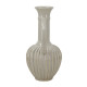Artekko Artekko Akali Μπεζ Κεραμικό Διακοσμητικό Βάζο Δοχείο (27x23.5x48)cm 61166