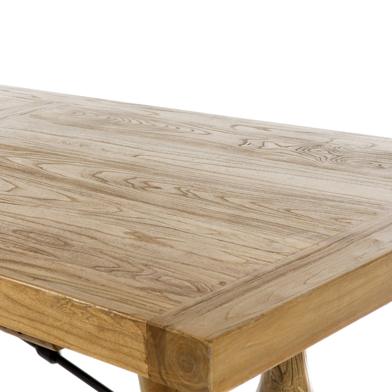 Artekko Artekko Deus Μασίφ Ξύλινη Τραπεζαρία σε Φυσική Απόχρωση (240x100x78)cm 617-0228