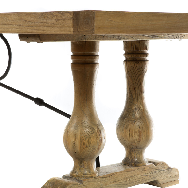 Artekko Artekko Deus Μασίφ Ξύλινη Τραπεζαρία σε Φυσική Απόχρωση (240x100x78)cm 617-0228