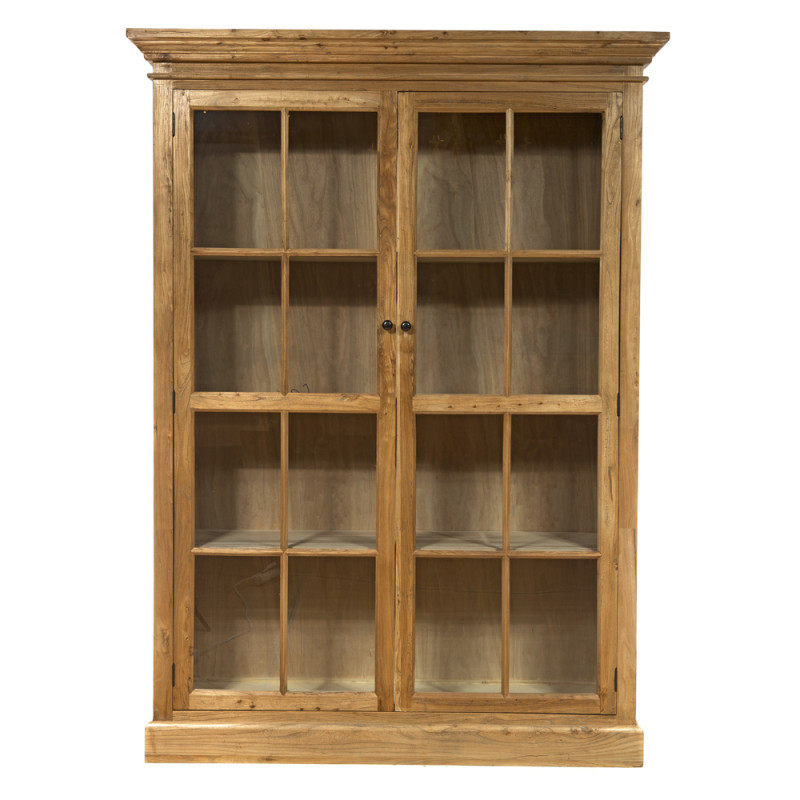 Artekko Artekko Βιτρίνα από ξύλο μασίφ (160x45x220)cm 617-0248