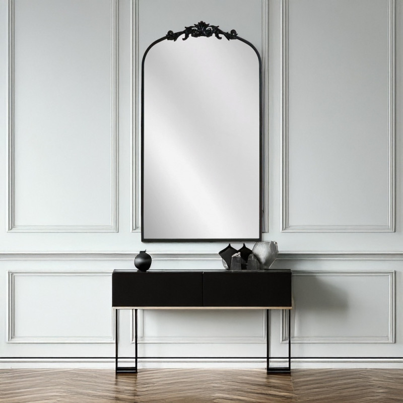 Artekko Artekko Dia Μαύρος Μεταλλικός Καθρέπτης Τοίχου (60x3x110)cm 661-2004-BLACK