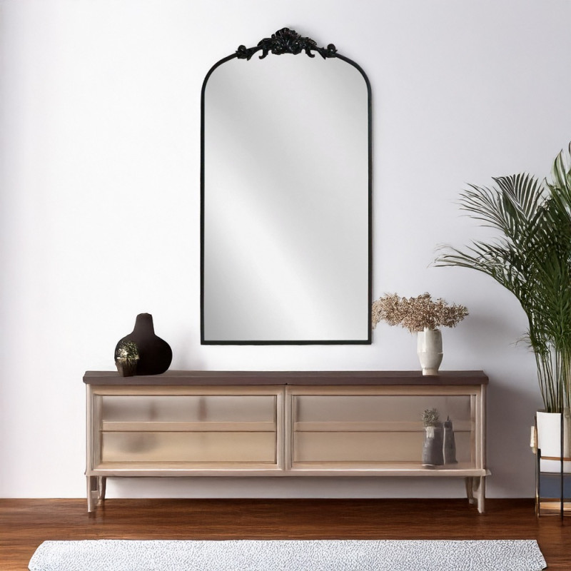 Artekko Artekko Dia Μαύρος Μεταλλικός Καθρέπτης Τοίχου (60x3x110)cm 661-2004-BLACK