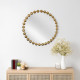Artekko Artekko Dia Χρυσός Μεταλλικός Στρογγυλός Καθρέπτης Τοίχου (68x4.5x68)cm 661-2015-GOLD