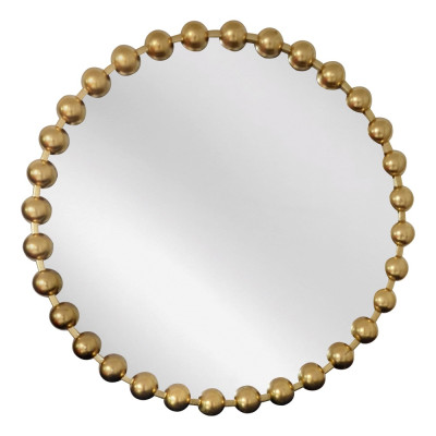 Artekko Artekko Dia Χρυσός Μεταλλικός Στρογγυλός Καθρέπτης Τοίχου (68x4.5x68)cm 661-2015-GOLD