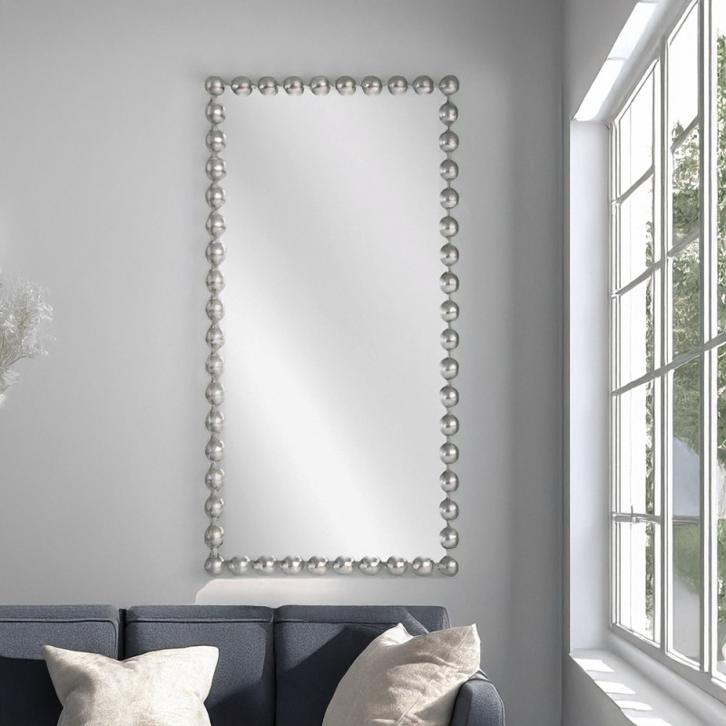 Artekko Artekko Dia Ασημί Μεταλλικός Καθρέπτης Τοίχου (75x4.5x160)cm 661-2018-SILVER