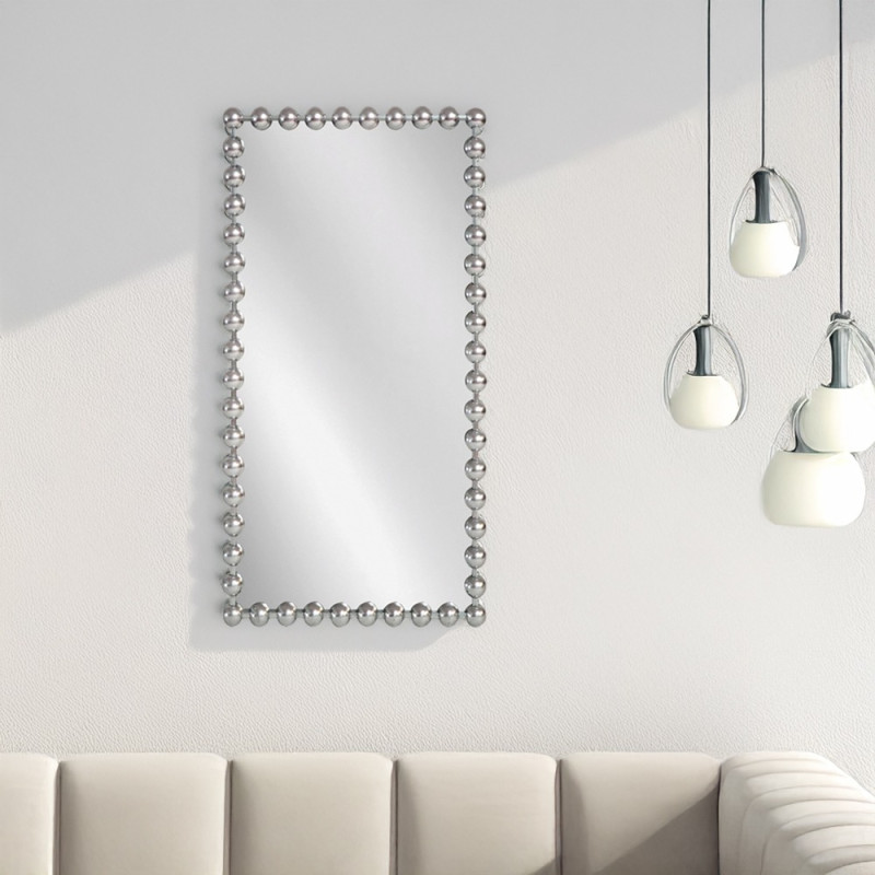 Artekko Artekko Dia Ασημί Μεταλλικός Καθρέπτης Τοίχου (75x4.5x160)cm 661-2018-SILVER