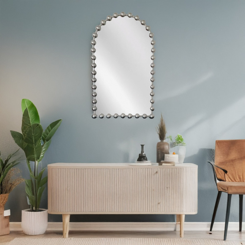 Artekko Artekko Dia Ασημί Μεταλλικός Καθρέπτης Τοίχου (61x4.5x100)cm 661-2019-SILVER