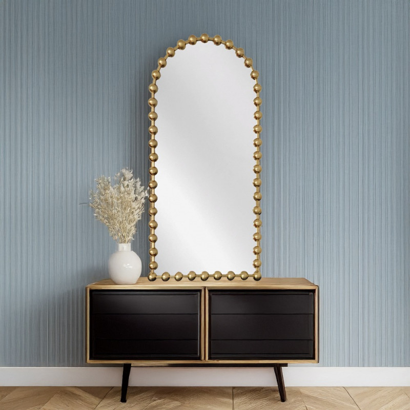 Artekko Artekko Dia Χρυσός Μεταλλικός Καθρέπτης Τοίχου (72.5x4.5x181)cm 661-2020-GOLD