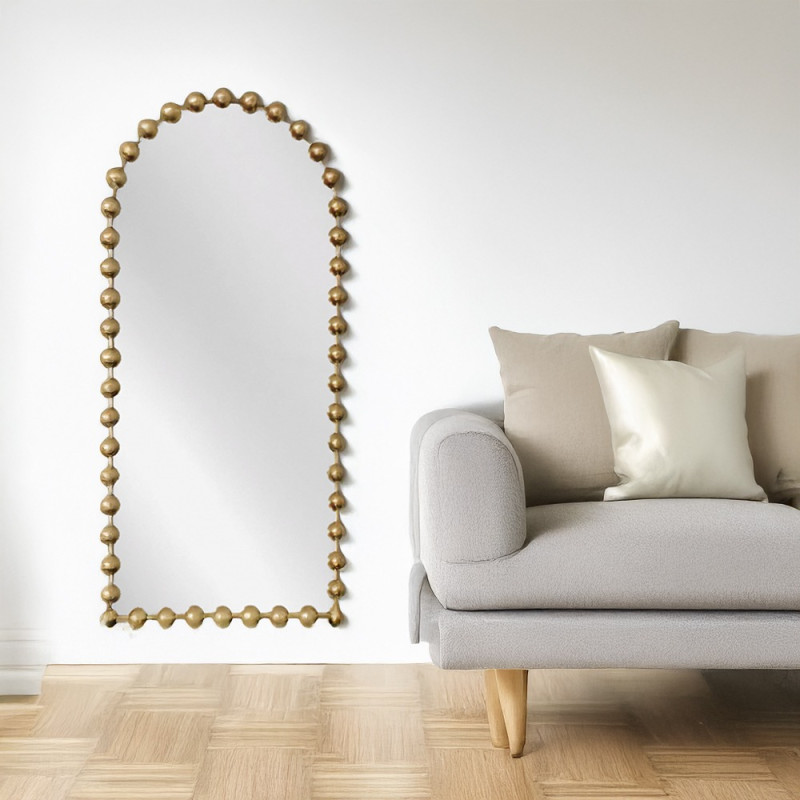 Artekko Artekko Dia Χρυσός Μεταλλικός Καθρέπτης Τοίχου (72.5x4.5x181)cm 661-2020-GOLD
