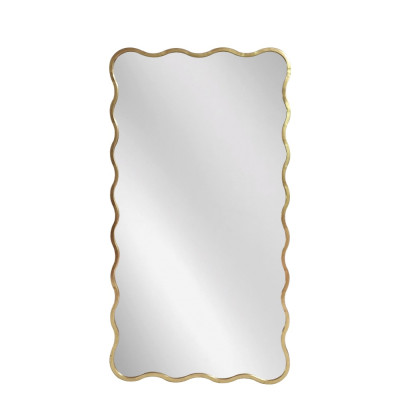 Artekko Artekko Dia Χρυσός Μεταλλικός Καθρέπτης Τοίχου (70x2.5x130)cm 661-2029-GOLD