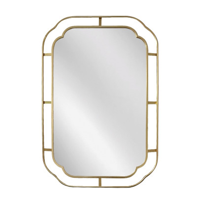 Artekko Artekko Dia Χρυσός Μεταλλικός Καθρέπτης Τοίχου (60x2x90)cm 661-2032-GOLD