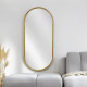 Artekko Artekko Dia Χρυσός Μεταλλικός Καθρέπτης Τοίχου (60x3x130)cm 661-2033-GOLD