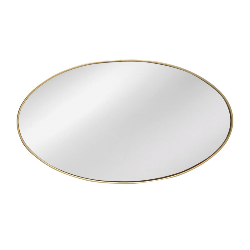 Artekko Artekko Dia Χρυσός Μεταλλικός Καθρέπτης Τοίχου (40x1.5x68)cm 661-2036H-GOLD