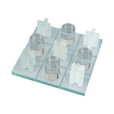 Artekko Artekko Tic Tac Toe Διακοσμητική γυάλινη Τρίλιζα (25x25x12)cm 70360-SA