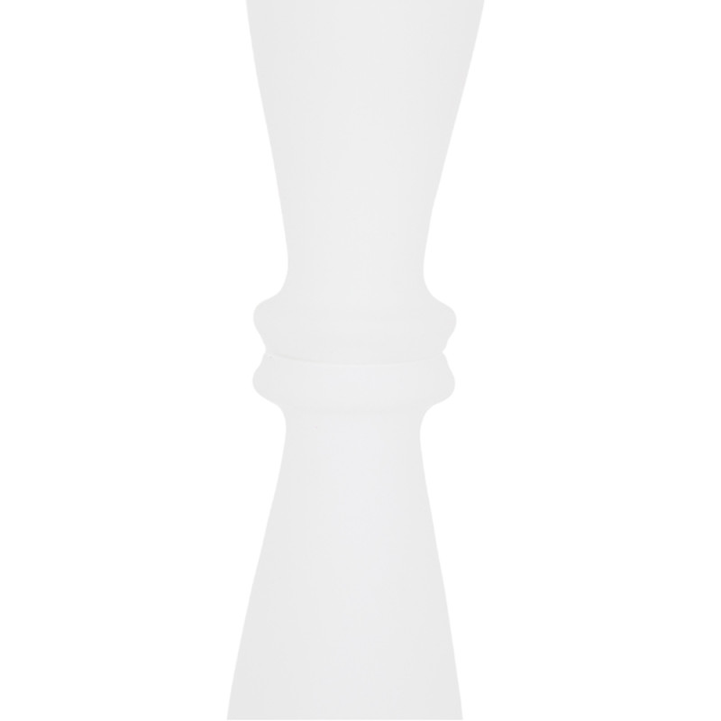 Artekko Artekko Frosted Γυάλινο Λευκό Κηροπήγιο (13x13x35.5)cm 2psc 70460-FRCL-DS-SA