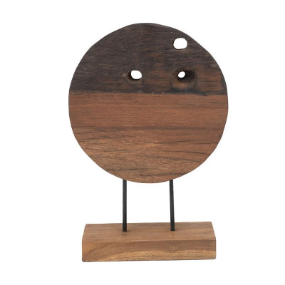 Artekko Artekko Ξύλινο Επιτραπέζιο Διακοσμητικό σε Φυσική Απόχρωση (30x12x40)cm 70638