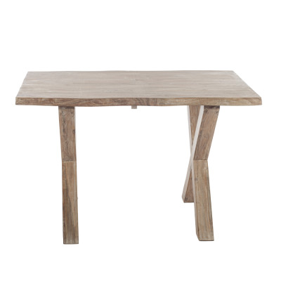 Artekko Artekko Pantheon Τραπεζαρία με Χ Πόδια Ξύλινη Λευκή Πατίνα (120x84x77)cm 720-1234-WHITE