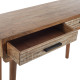 Artekko Artekko Attari Καφέ Κονσόλα από Ξύλο Teak με 2 Συρτάρια (118x40x79)cm 720-1253-LAP