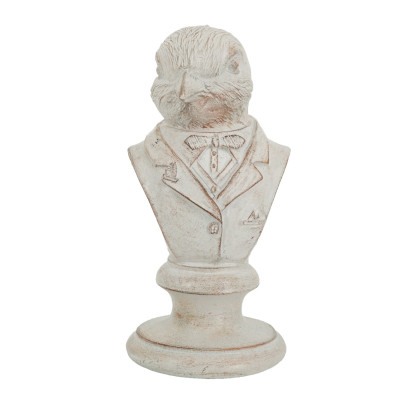 Artekko Artekko Bird Διακοσμητικό Πουλί Ρητίνης σε Λευκή Πατίνα (10.5x10.5x21)cm 72429