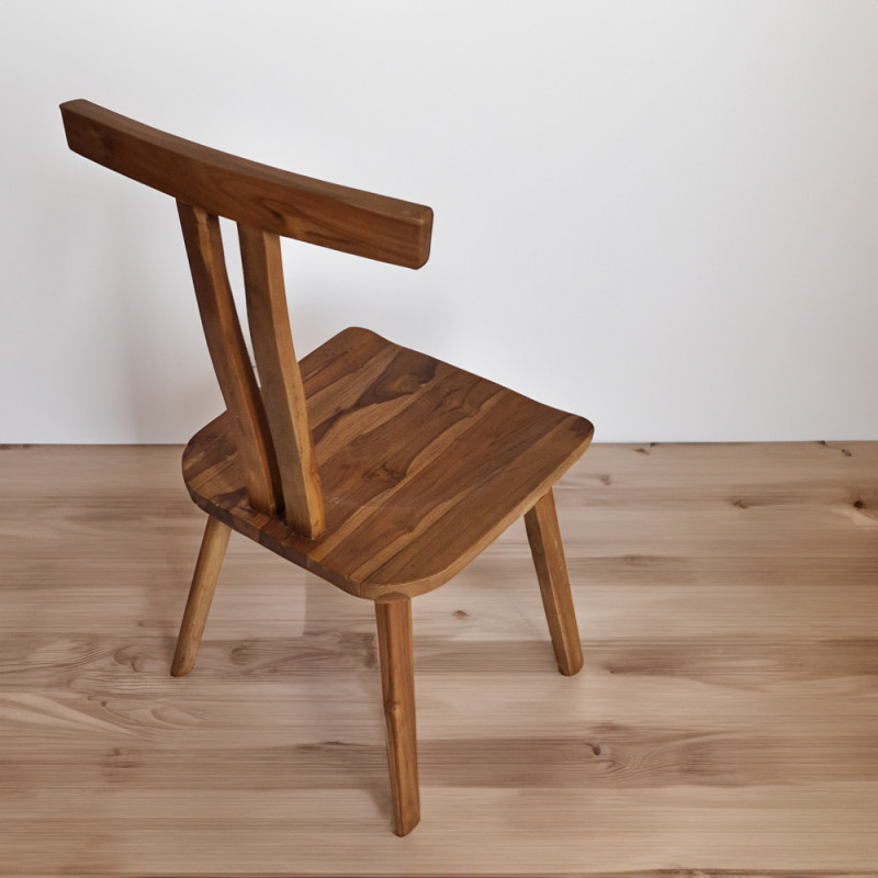 Artekko Artekko Munggur Ξύλινη Καρέκλα σε Φυσική Απόχρωση (53x45x93)cm 730-3209