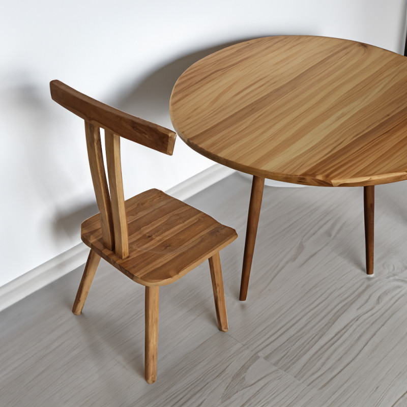 Artekko Artekko Munggur Ξύλινη Καρέκλα σε Φυσική Απόχρωση (53x45x93)cm 730-3210