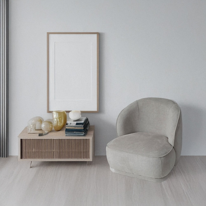 Artekko Artekko Cloud Εκρού Υφασμάτινη Πολυθρόνα (78x81x74)cm 735-2201-WG