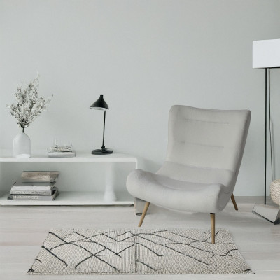 Artekko Artekko Cloud Λευκή Υφασμάτινη Μπουκλέ Πολυθρόνα (97x80x100)cm 735-2202
