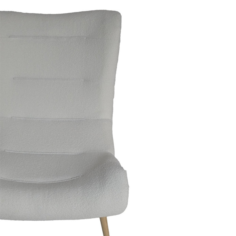 Artekko Artekko Cloud Λευκή Υφασμάτινη Μπουκλέ Πολυθρόνα (97x80x100)cm 735-2202