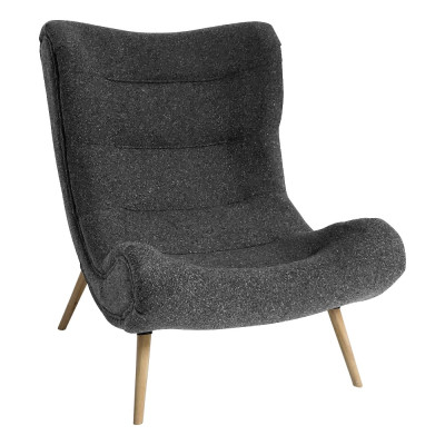 Artekko Artekko Cloud Σκούρη Γκρι Υφασμάτινη Μπουκλέ Πολυθρόνα (97x80x100)cm 735-2202-GD