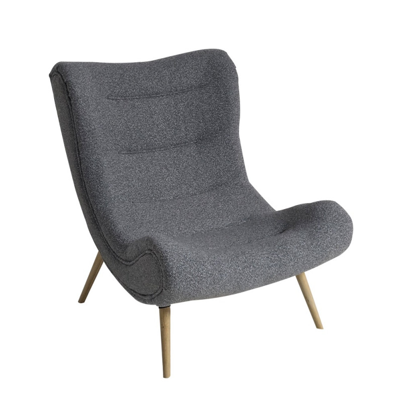 Artekko Artekko Cloud Γκρι Υφασμάτινη Μπουκλέ Πολυθρόνα (97x80x100)cm 735-2202-GL