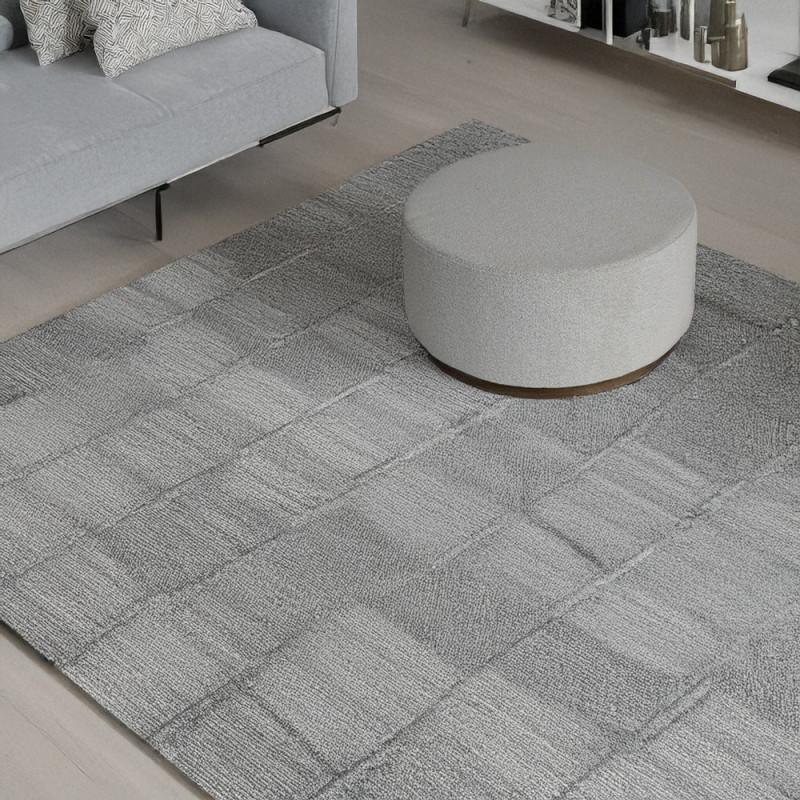 Artekko Artekko Cloud Μπεζ Υφασμάτινο Μπουκλέ Σκαμπό (Φ80x41)cm 735-2208-W