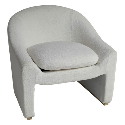 Artekko Artekko Cloud Λευκή Υφασμάτινη Μπουκλέ Πολυθρόνα (76x76x71)cm 735-2209