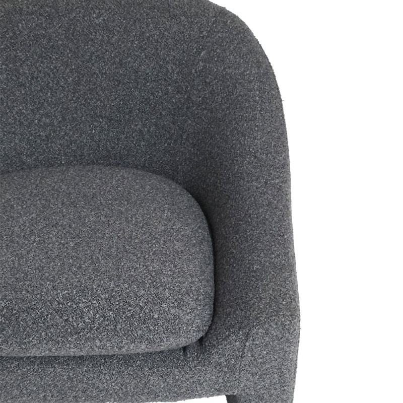 Artekko Artekko Cloud Γκρι Υφασμάτινη Μπουκλέ Πολυθρόνα (76x76x71)cm 735-2209-GL