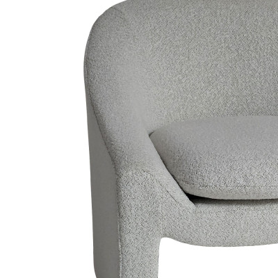 Artekko Artekko Cloud Μπεζ Υφασμάτινη Μπουκλέ Πολυθρόνα (76x76x71)cm 735-2209-W