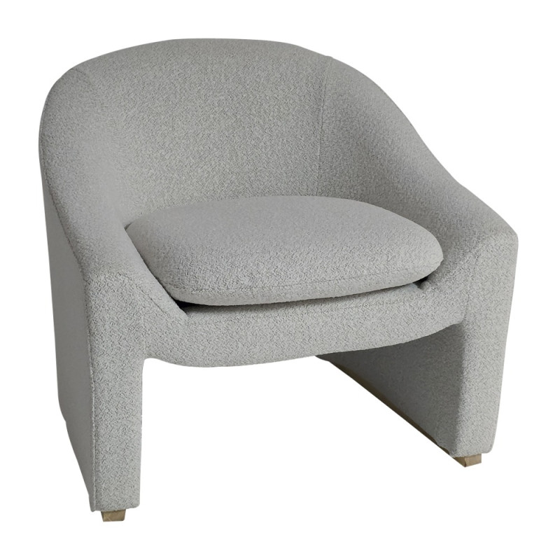 Artekko Artekko Cloud Μπεζ Υφασμάτινη Μπουκλέ Πολυθρόνα (76x76x71)cm 735-2209-W