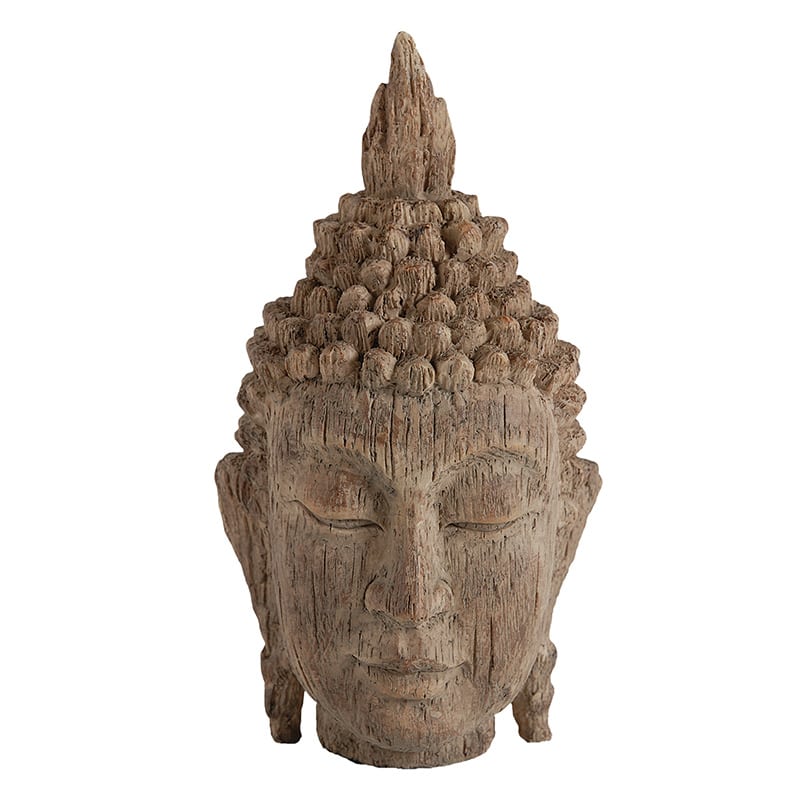 Artekko Artekko Buddha Διακοσμητικό Κεφάλι Βούδα Καφέ (11x10.9x20.3)cm 73630