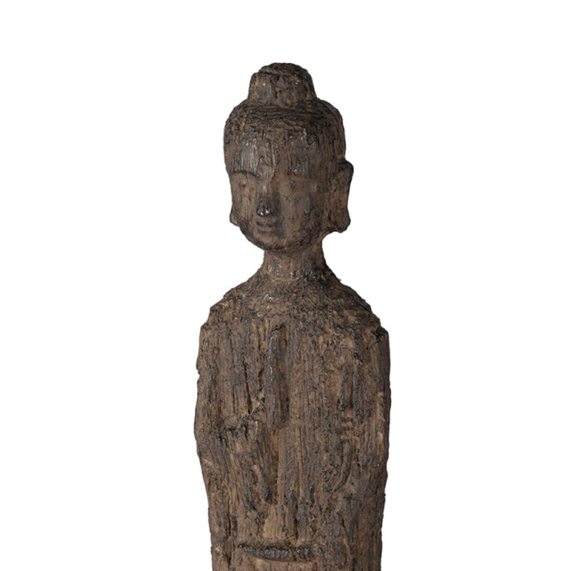 Artekko Artekko Buddha Καφέ Διακοσμητικός Βούδας από Ρητίνη (8.9x8.9x60.2)cm 73633