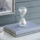 Artekko Artekko Hourglass Γυάλινη Διακοσμητική Κλεψύδρα με Λευκή Άμμο (8x8x20.5)cm 73770-WHIT