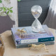 Artekko Artekko Hourglass Γυάλινη Διακοσμητική Κλεψύδρα με Λευκή Άμμο (8x8x20.5)cm 73770-WHIT