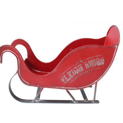 Artekko Artekko Xmas Κόκκινο Μεταλλικό Διακοσμητικό Έλκηθρο (37x11x26)cm 742-2473