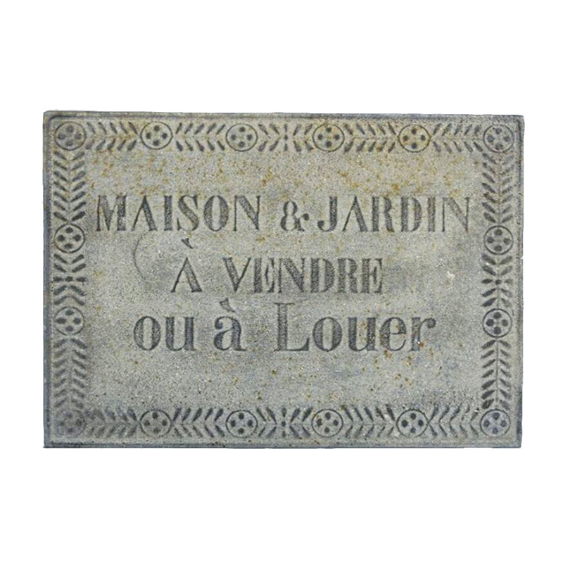 Artekko Artekko Sign Γκρι Διακοσμητική Μεταλλική Πινακίδα (40x30x2)cm 742-2485