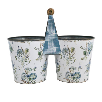 Artekko Artekko Bucket Πολύχρωμο Μεταλλικό Κασπώ (24x12x20)cm 742-2500