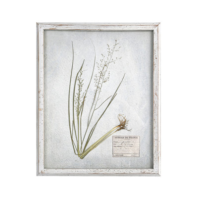 Artekko Artekko Sign Διακοσμητικό Κάδρο με Φύλλα σε Λευκή Πατίνα (40x50x4)cm 742-2526