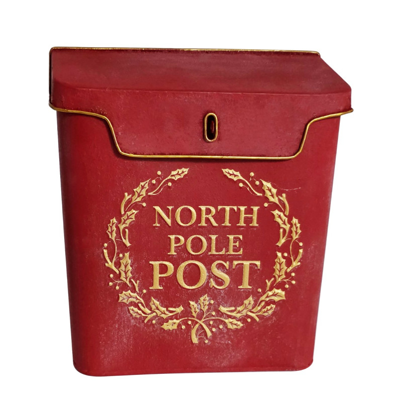 Artekko Artekko Xmas Mailbox Κόκκινο Μεταλλικό Γραμματοκιβώτιο (27x10x30)cm 742-2619