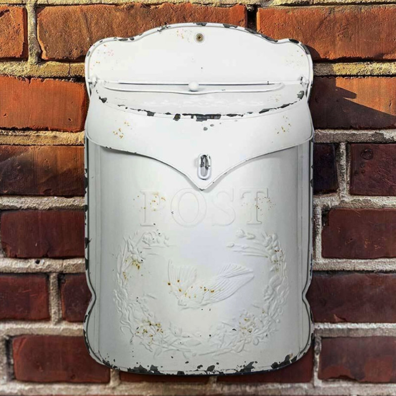 Artekko Artekko Mailbox Λευκό Μεταλλικό Γραμματοκιβώτιο (27x10x40)cm 742-2620