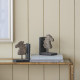 Artekko Artekko Bookends Καφέ Διακοσμητικοί Βιβλιοστάτες Ρητίνης με Άλογα (29.5x10.2x19.3)cm 2pcs 74759