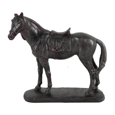 Artekko Artekko Horse Καφέ Διακοσμητικό Άλογο Ρητίνης (23.1x10.2x24.1)cm 75267